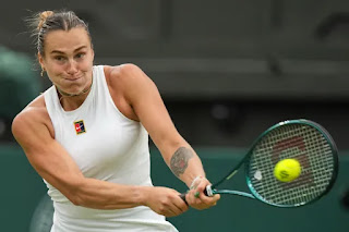 Sabalenka downs former doubles partner to power into Wimbledon quarters Sabalenka downs former doubles partner to power into Wimbledon quarters