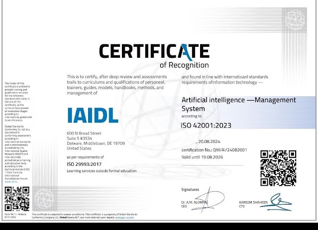 IAIDL Launches the World’s First AI Maturity Assessment Compliant with ISO 42001:2023
